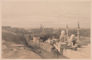 Egypt og Nubia: Bind III - nr. 26, Kairo, Looking West av Louis Haghe