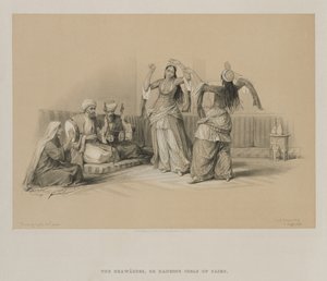 Egypt og Nubia, bind III: Dancing Girls at Cairo, 1849. av Louis Haghe