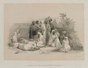 Egypt og Nubia, bind III: På slavemarkedet i Kairo av Louis Haghe