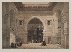 Egypt og Nubia, bind III: Interiør i moskeen til Sultan El Ghoree, 1849. av Louis Haghe