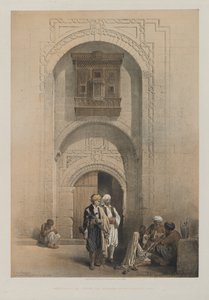 Egypt og Nubia, bind III: Modern Mansion, som viser den arabiske arkitekturen i Kairo av Louis Haghe