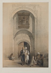 Egypt og Nubia, bind III: Modern Mansion, som viser den arabiske arkitekturen i Kairo, 1849. av Louis Haghe