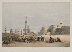 Egypt og Nubia, bind III: Inngangen til citadellet i Kairo, 1849. av Louis Haghe