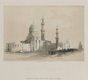 Egypt og Nubia, bind III: Kalifenes graver-Kairo. Moskeen til Ayed Be[y] av Louis Haghe