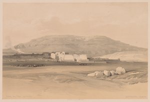 Egypt og Nubia: bind II - nr. 20, Medinet Abou, Theben av Louis Haghe