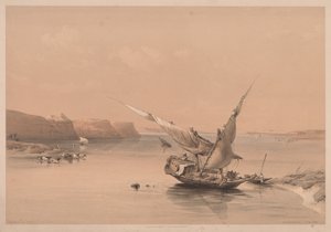 Egypt og Nubia: Bind II - nr. 6, Approach to the Fortress of Ibrim, Nubia, 1838. av Louis Haghe