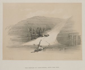 Egypt og Nubia, bind II: Utgravde templer i Abu Simbel, Nubia av Louis Haghe
