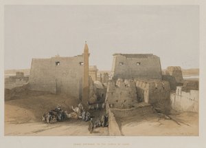 Egypt og Nubia, bind II: Grand Entrance to Temple of Luxor, 1848.