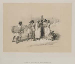 Egypt og Nubia, bind II: Group of Nubians-Wady Kardasey av Louis Haghe