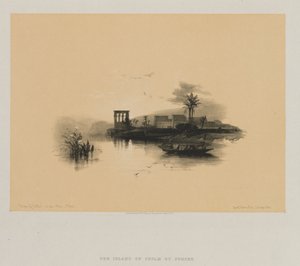 Egypt og Nubia, bind II: Island of Philae, on the Nile, Nubia av Louis Haghe