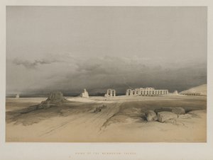 Egypt og Nubia, bind II: Ruiner av Memnonium, Theben, 1847.