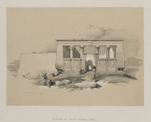 Egypt og Nubia, bind II: Tempel ved Wady Dabod, Nubia av Louis Haghe