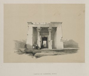 Egypt og Nubia, bind II: Temple of Dandour, Nubia av Louis Haghe
