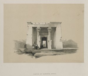Egypt og Nubia, bind II: Dandour-tempelet, Nubia, 1848. av Louis Haghe