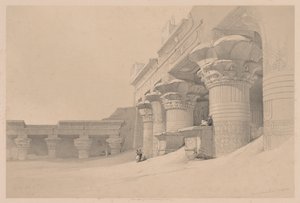 Egypt og Nubia: bind I - nr. 10, Edfou, 1838. av Louis Haghe