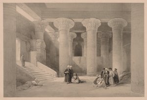 Egypt og Nubia: bind I - nr. 24, tempel i Esneh av Louis Haghe