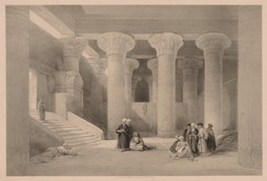 Egypt og Nubia: Bind I - nr. 24, Temple at Esneh, 1838. av Louis Haghe