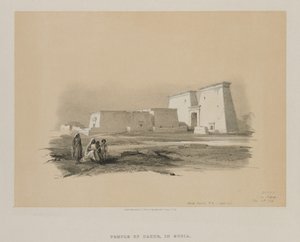 Egypt og Nubia, bind I: Dakke, i Nubia av Louis Haghe