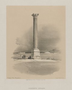 Egypt og Nubia, bind I: Pompeys søyle, Alexandria av Louis Haghe