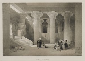 Egypt og Nubia, bind I: Tempel i Esneh av Louis Haghe