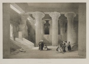 Egypt og Nubia, bind I: Temple at Esneh, 1846. av Louis Haghe