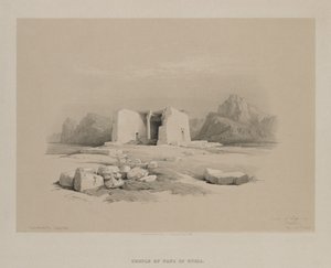 Egypt og Nubia, bind I: Tempel ved Tafa i Nubia av Louis Haghe