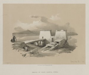 Egypt og Nubia, bind I: Temple of Wady Saboua, Nubia av Louis Haghe