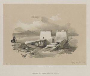 Egypt og Nubia, bind I: Temple of Wady Saboua, Nubia, 1846. av Louis Haghe
