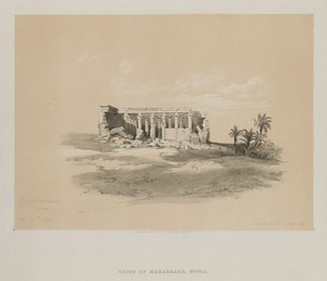 Egypt og Nubia, bind I: Wady Maharraka, Nubia, 1846. av Louis Haghe