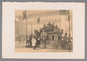 Graftombe van keizer Lodewijk de Beier te München Graven til keiser Ludwig i München (tittel på objekt) av Louis Haghe