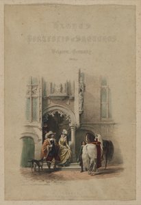 Haghes Portfolio of Sketches. Belgia. Tyskland, vol. III: Tittelside, på en dør...Brugge, 1850. av Louis Haghe