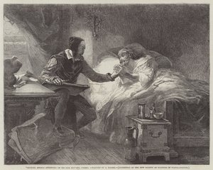 Michael Angelo deltar på sin syke tjener, Urbino av Louis Haghe