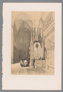 Foss inn av Dom van Regensburg Den hellige brønn i katedralen i Regensburg (tittel på objekt) av Louis Haghe