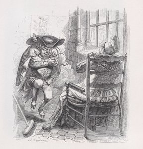 Den lille røde mannen fra The Complete Works of Béranger, 1836. Skapere: Louis-Henri Brevière, Cesar-Auguste Hebert. av Louis Henri Brevière, Cesar Auguste Hebert