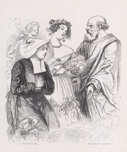 The Two Sisters of Charity fra The Complete Works of Béranger, 1836. Skapere: Louis-Henri Brevière, Cesar-Auguste Hebert. av Louis Henri Brevière, Cesar Auguste Hebert
