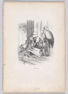 Jeg var enke fra scener fra dyrenes private og offentlige liv, ca. 1837-47. av Louis Henri Brévière
