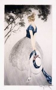 In the Nest, ca. 1922 (etsing og tørrpunkt) av Louis Icart