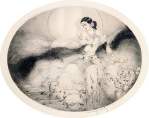Dame med kameliaer, ca. 1917 (etsing og tørrnål)