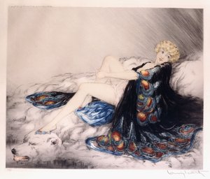 Silke kappe av Louis Icart