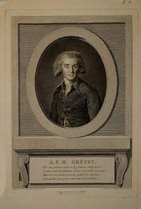 Portrett av komponisten André Ernest Modeste Grétry 1741-1813, 1786.