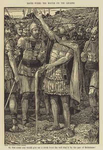 David heller vannet på bakken av Louis John Rhead