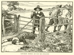 Faint-heart, mistillit og skyldfølelse Rob Little-Faith (gravering) av Louis John Rhead