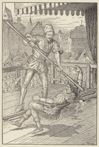 Han slo Eric full og firkantet på skallen hans av Louis John Rhead