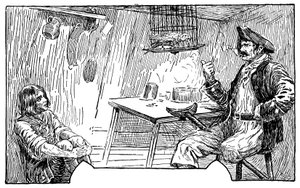 Illustrasjon av Louis Rhead (1857-1926) for romanen "Treasure Island" av Robert Louis Stevenson (1850-1894) 1915 av Louis John Rhead