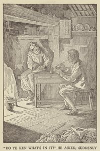 Illustrasjon for Kidnapped av Robert Louis Stevenson av Louis John Rhead