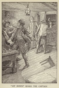 Illustrasjon for Kidnapped av Robert Louis Stevenson av Louis John Rhead
