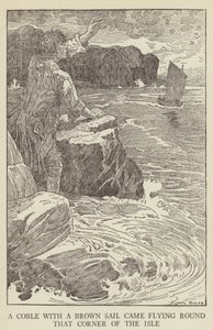 Illustrasjon for Kidnapped av Robert Louis Stevenson av Louis John Rhead