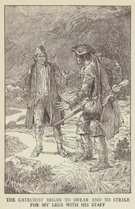Illustrasjon for Kidnapped av Robert Louis Stevenson av Louis John Rhead