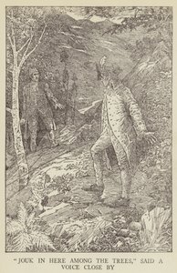 Illustrasjon for Kidnapped av Robert Louis Stevenson av Louis John Rhead