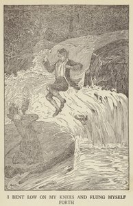 Illustrasjon for Kidnapped av Robert Louis Stevenson av Louis John Rhead